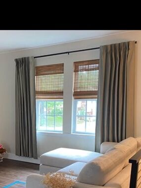Elegant Sage Drapery Panels